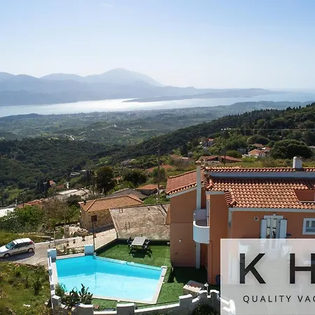 Villa Aliki With Infinity Pool At Village Kaminarata